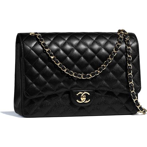 chanel maxi jumbo caviar|Maxi classic handbag, Grained calfskin & gold.